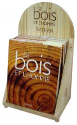 Présentoir de comptoir en bois : Nathan
