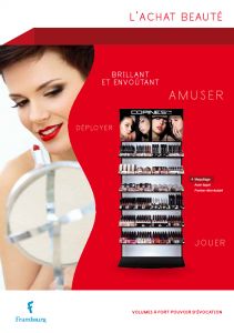 Pr�sentoirs de sol pour le secteur de la beaut�