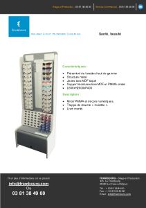 Kiosque PLV pour lunettes Unilens