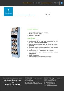 Prsentoir pour textile Chesterfield