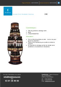 Pr�sentoir pour boissons CSR