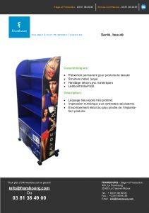 Gondole PLV pour les produits Gemey