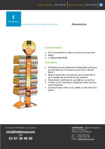 PLV pour alimentation