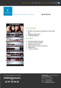 Prsentoir de dmonstration de maquillage