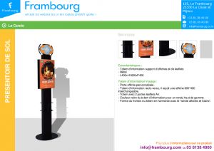 PLV Totem d�Information - Porte Affiches