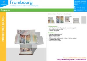 Pr�sentoir PLV Nuancier : Chevalet Lutrin