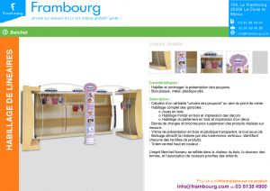 Habillage de Gondoles - PLV Berchet