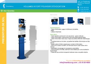 PLV pour Assureurs - Totem d'Information