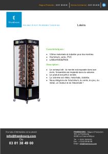 Vitrine de montres en pr�sentoir motoris�