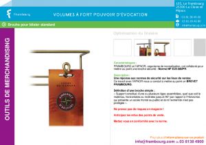Fabricant Broches Blister - CJS PLV