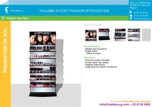 Pr�sentoir de produits Copines Lines Paris