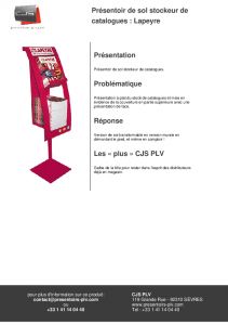 Lapeyre prsentoir de sol