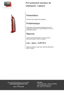 Stockeur PLV Lapeyre