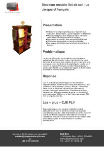 Le Jacquard Franais Meuble PLV