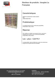 Prsentoir des bougies La Franaise