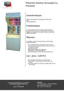 Mobilier de prsentation bougies La Franaise