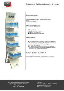 Prsentoir de sol ReNu Bausch & Lomb