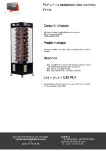 Vitrine motorise de montres