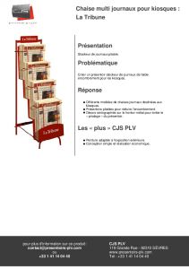Stockeur de journaux pour kiosques