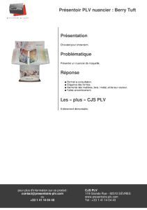 Chevalet pour showroom Berry Tuft