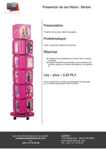 Barbie prsentoir filaire