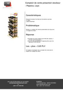 Prsentoir de comptoir Pepsico, Lays