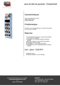 Joue t�te de gondole - Chesterfield