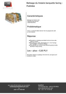 Barquette facing pour Publidee