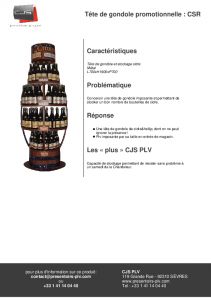 Tte de gondole stockage de cidre