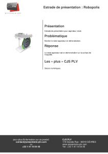 Estrade de prsentation robot aspirateur