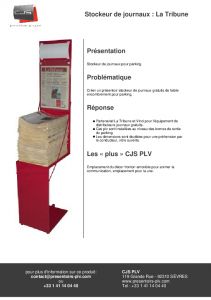 Prsentation de journaux La Tribune