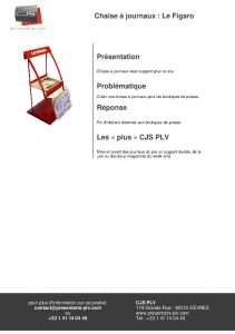 Le Figaro Chaise journaux