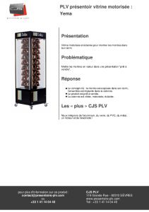 Vitrine motorise YEMA