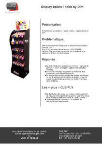 Prsentoir de sol DIM Collants