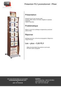 Prsentoir de sol pour produits de sant animale