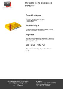 Barquette facing pour les produits Bonduelle