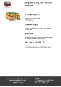 Bonduelle Barquette en facing
