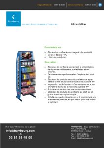 Prsentoir des confiseries Mentos
