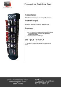 Prsentoir promotionnel Opaz