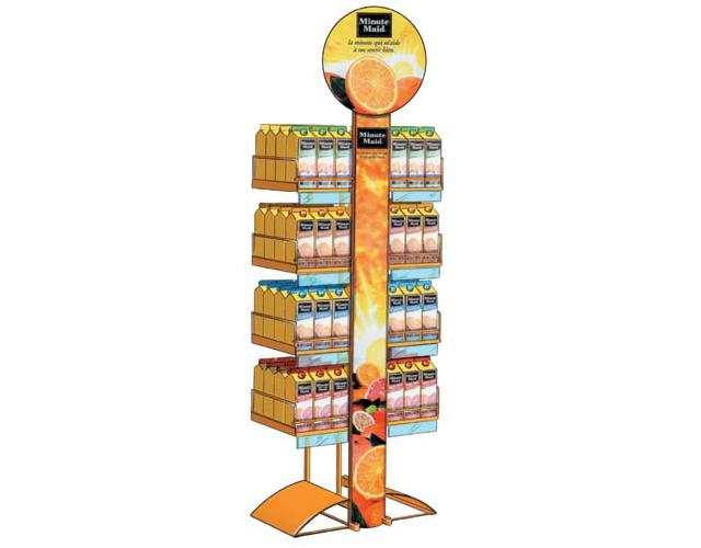 Stockeur prsentoir de sol dmontable : Coca cola, Minute maid
