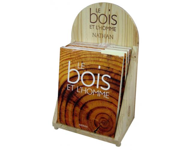 Display de comptoir de prsentation Le bois et l\'homme
