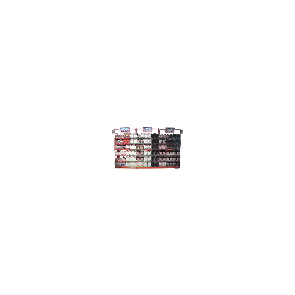 Mobilier linaire pour les produits Castrol