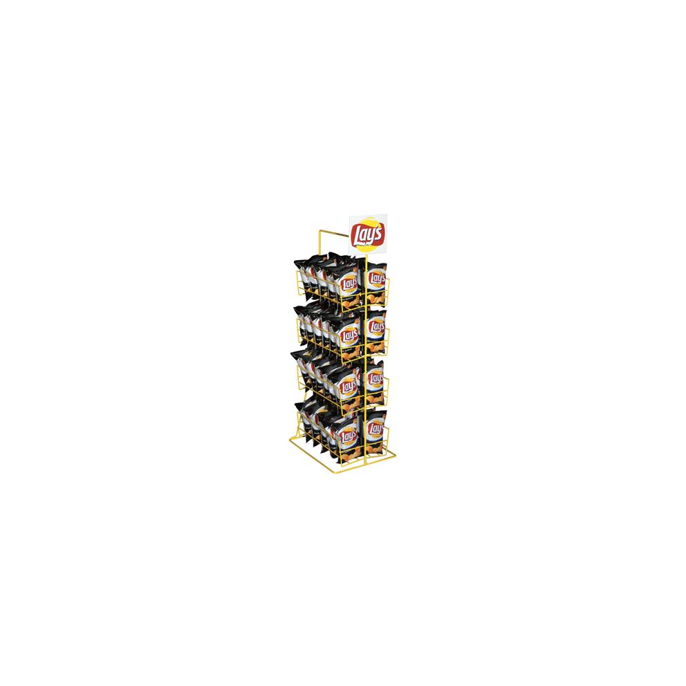 Prsentoir de comptoir stockeur de chips